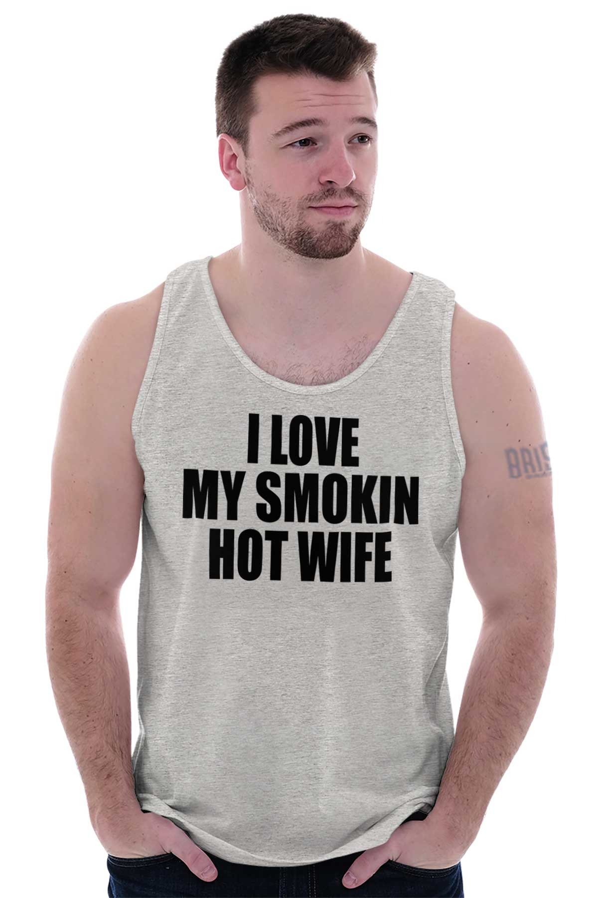 Awkwardstyles Mens I Love My Smoking Hot Wife Tank Top Couple Tank Awkwardstyles Mens I Love My Smoking Hot Wife Tank Top Couple Tank